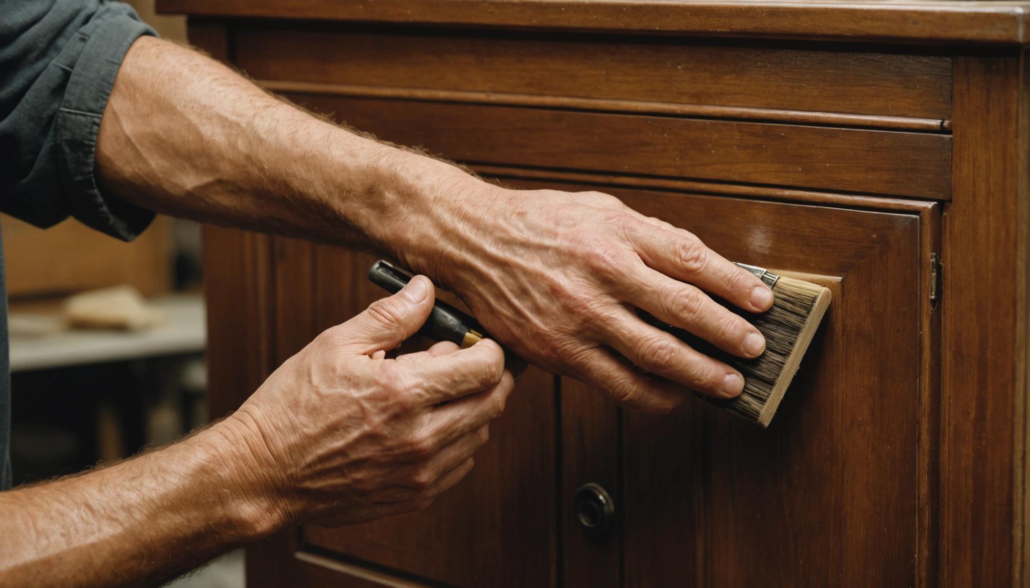 faux glaze finish cabinets