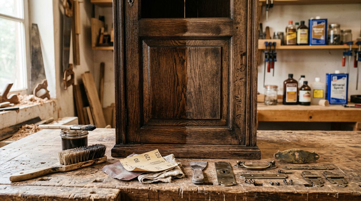antique glaze cabinet refinishing hardware matching how to